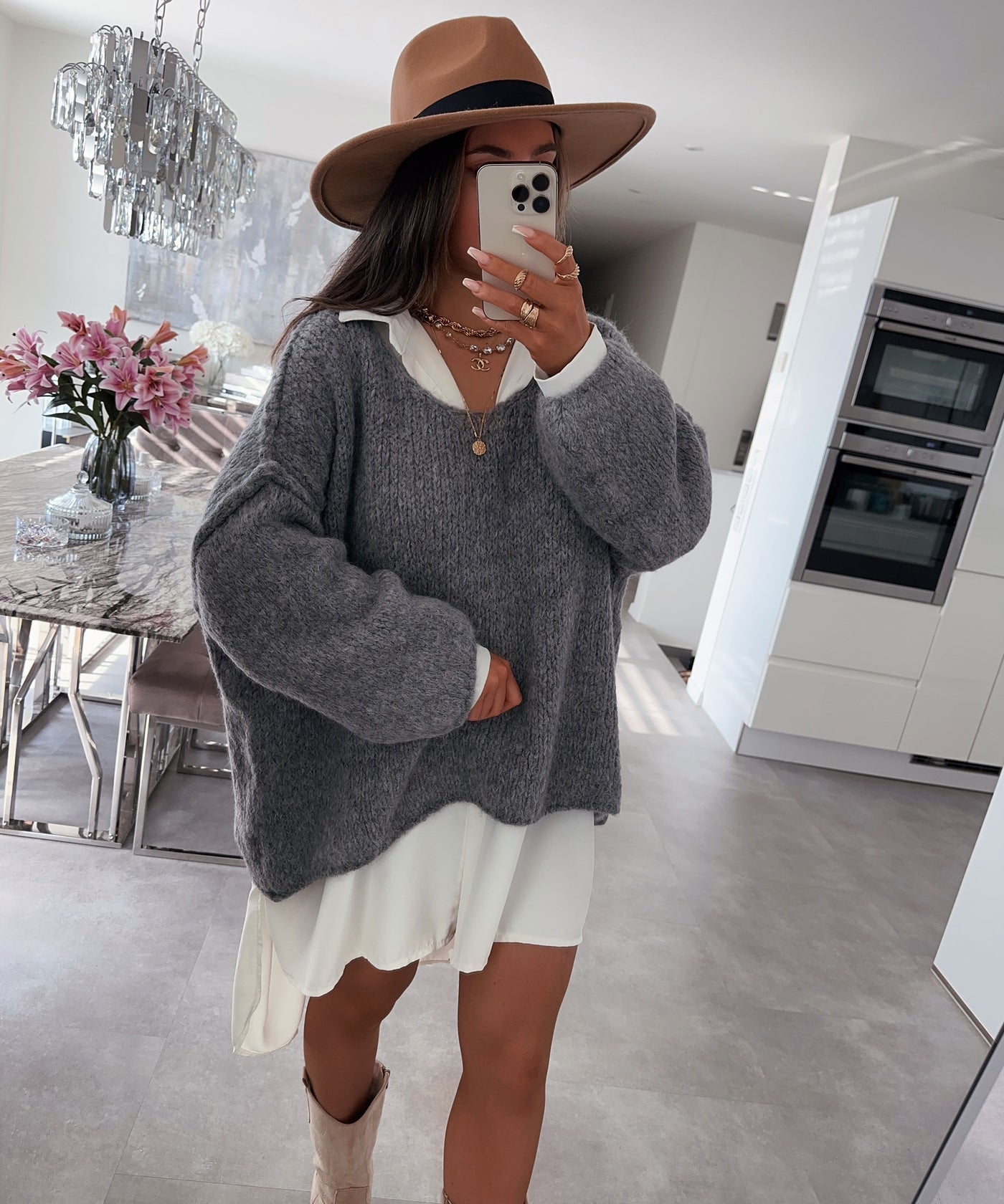 Pullover Cinderella Dunkelgrau  Ladypolitan ♡   