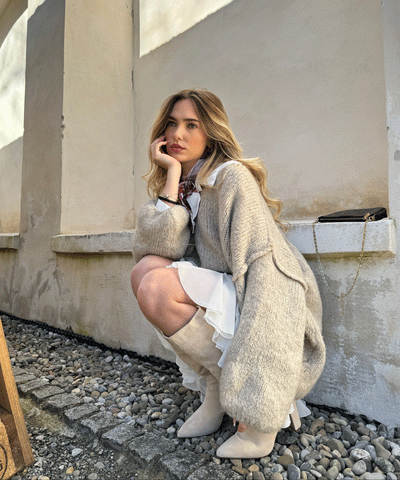 Pullover Cinderella Taupe  Ladypolitan ♡   