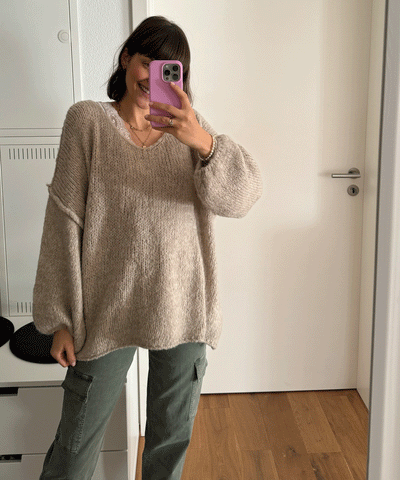 Pullover Cinderella Taupe  Ladypolitan ♡   