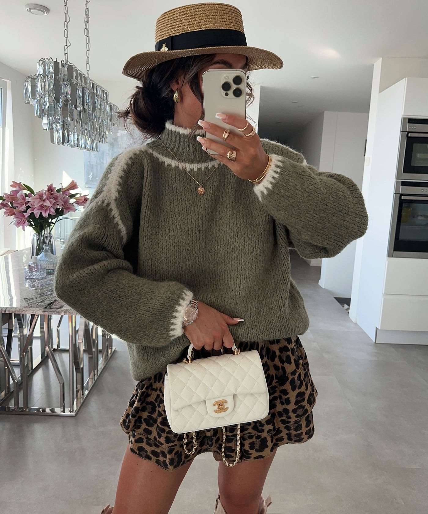 Pullover Helena Rollkragen Khaki - Main Image