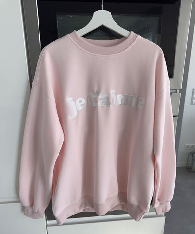 Pullover Je t'aime Rosa Ladypolitan ♡