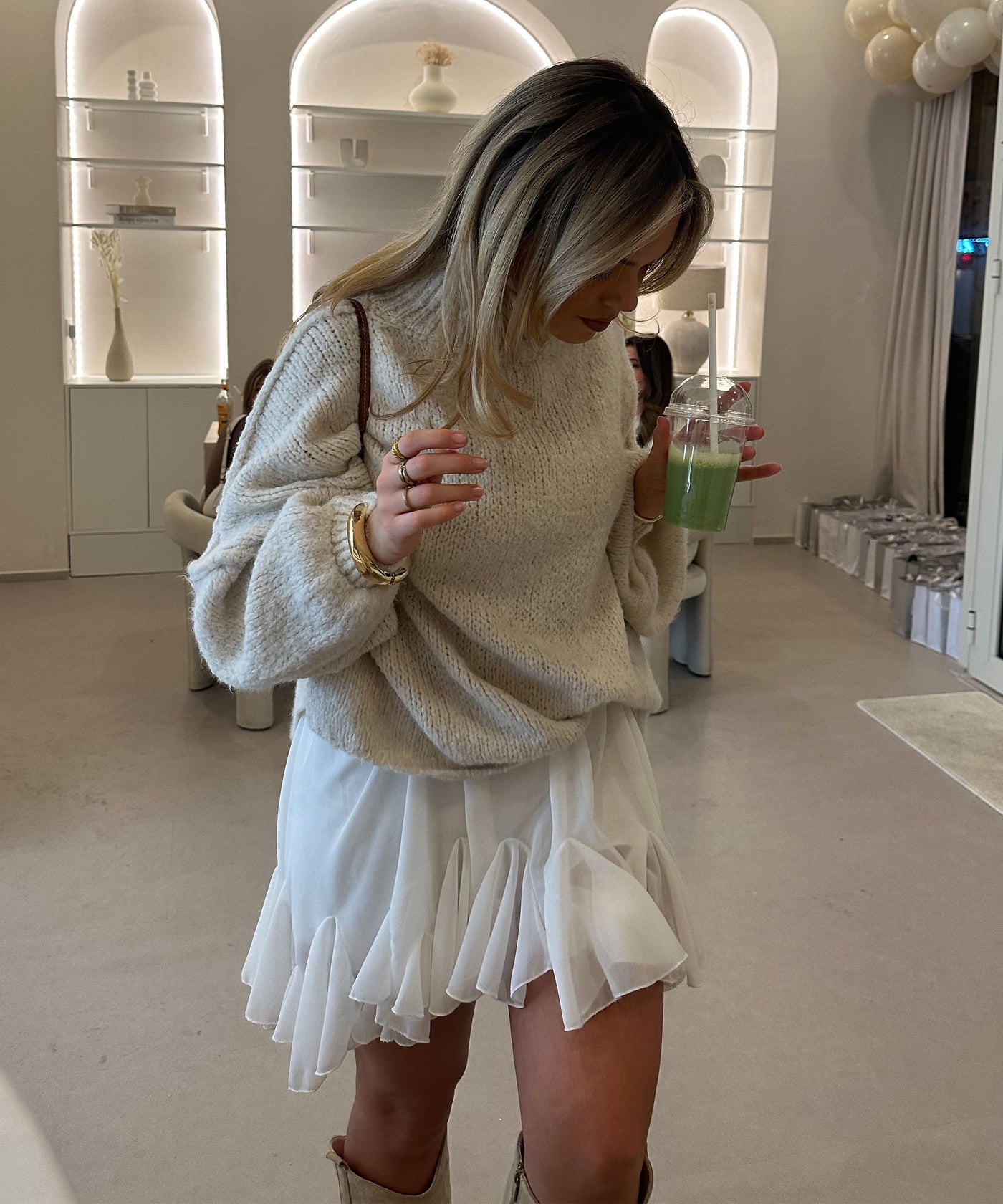 Oversize Pullover Nata Beige