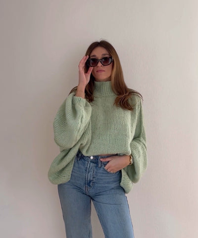 Oversize Pullover Nata Mint Ladypolitan ♡
