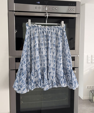 Rock Nicole mit Muster Blau Ladypolitan - Fashion Onlineshop für Damen