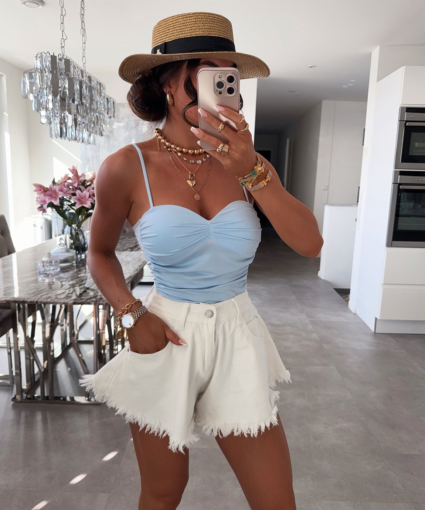 Shorts Fee Weiß Ladypolitan ♡