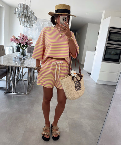 Shorts Janni Streifen Rosa Ladypolitan ♡