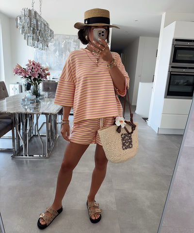 Shorts Janni Streifen Rosa Ladypolitan ♡
