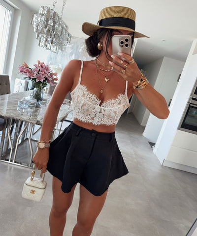Shorts Melania Schwarz Ladypolitan ♡