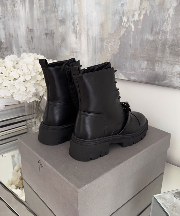 Stiefeletten Hermi Schwarz Silber - Main Image