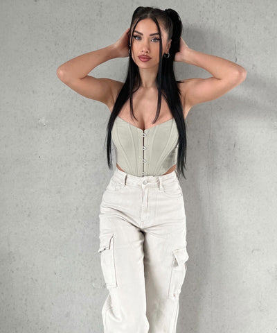 Stretch Cargo Hose Eva Creme  Ladypolitan ♡   