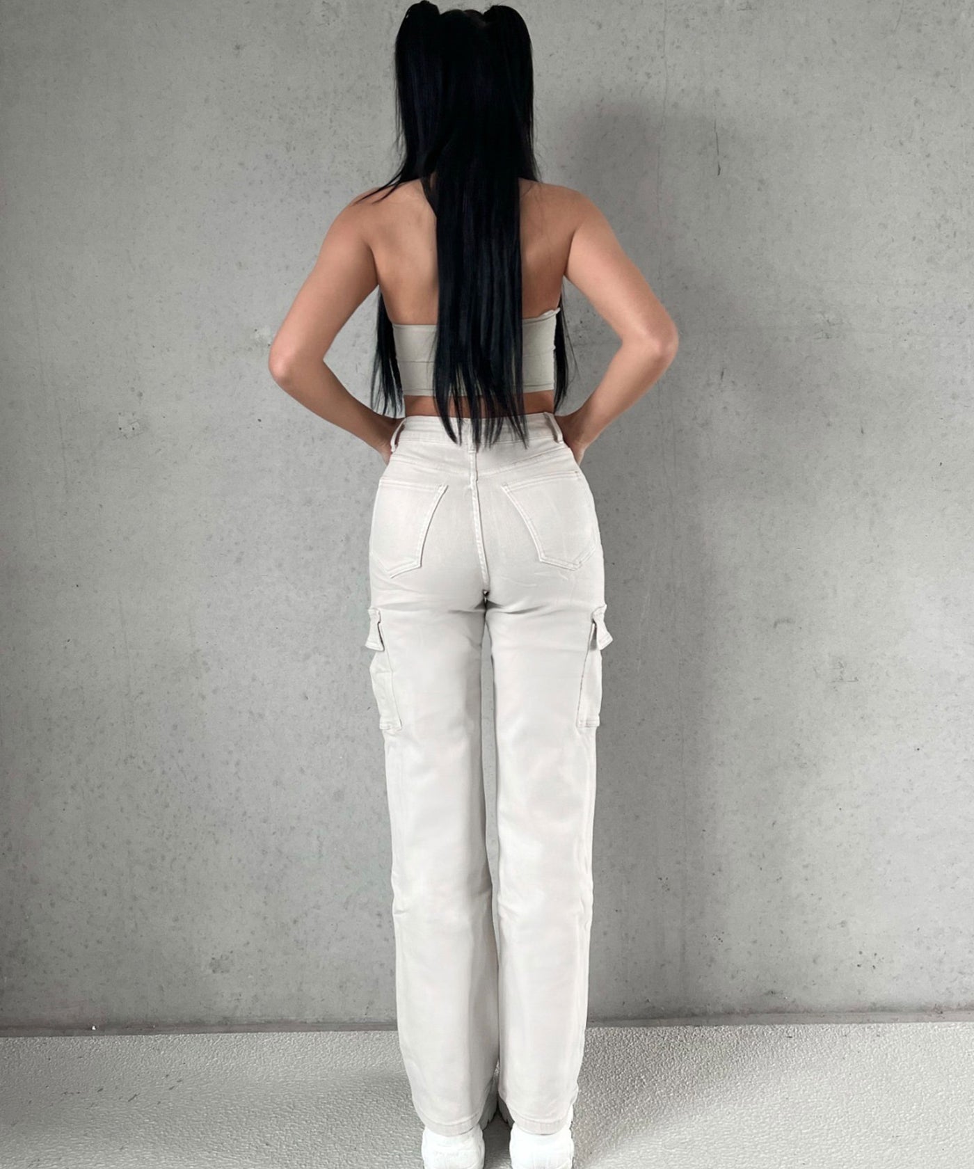 Stretch Cargo Hose Eva Creme  Ladypolitan ♡   