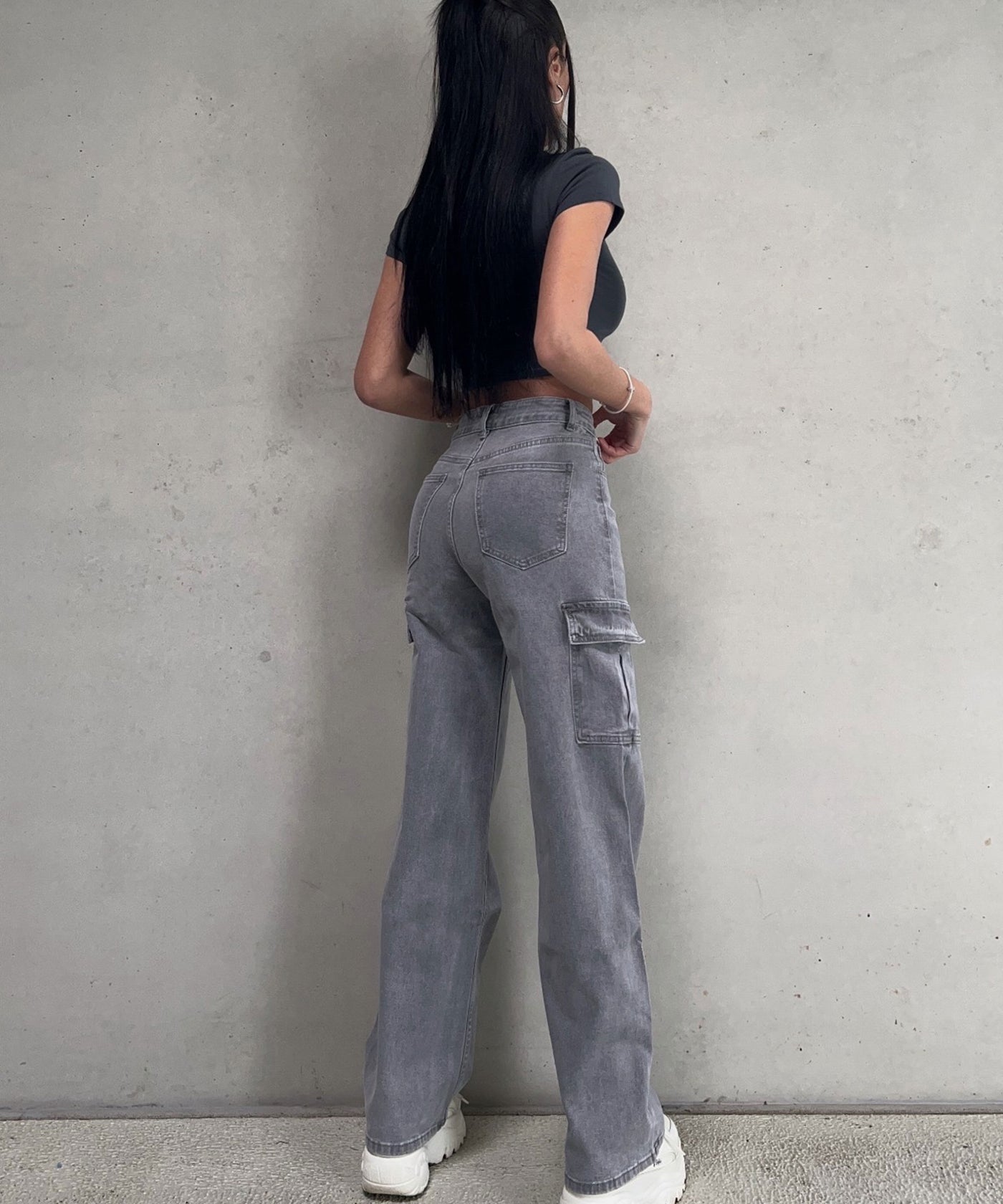 Stretch Cargo Hose Eva Grau  Ladypolitan ♡   