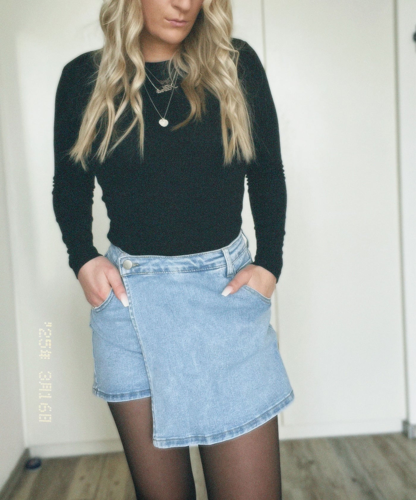 Stretch Jeans Hosenrock Jayda Blau Ladypolitan ♡