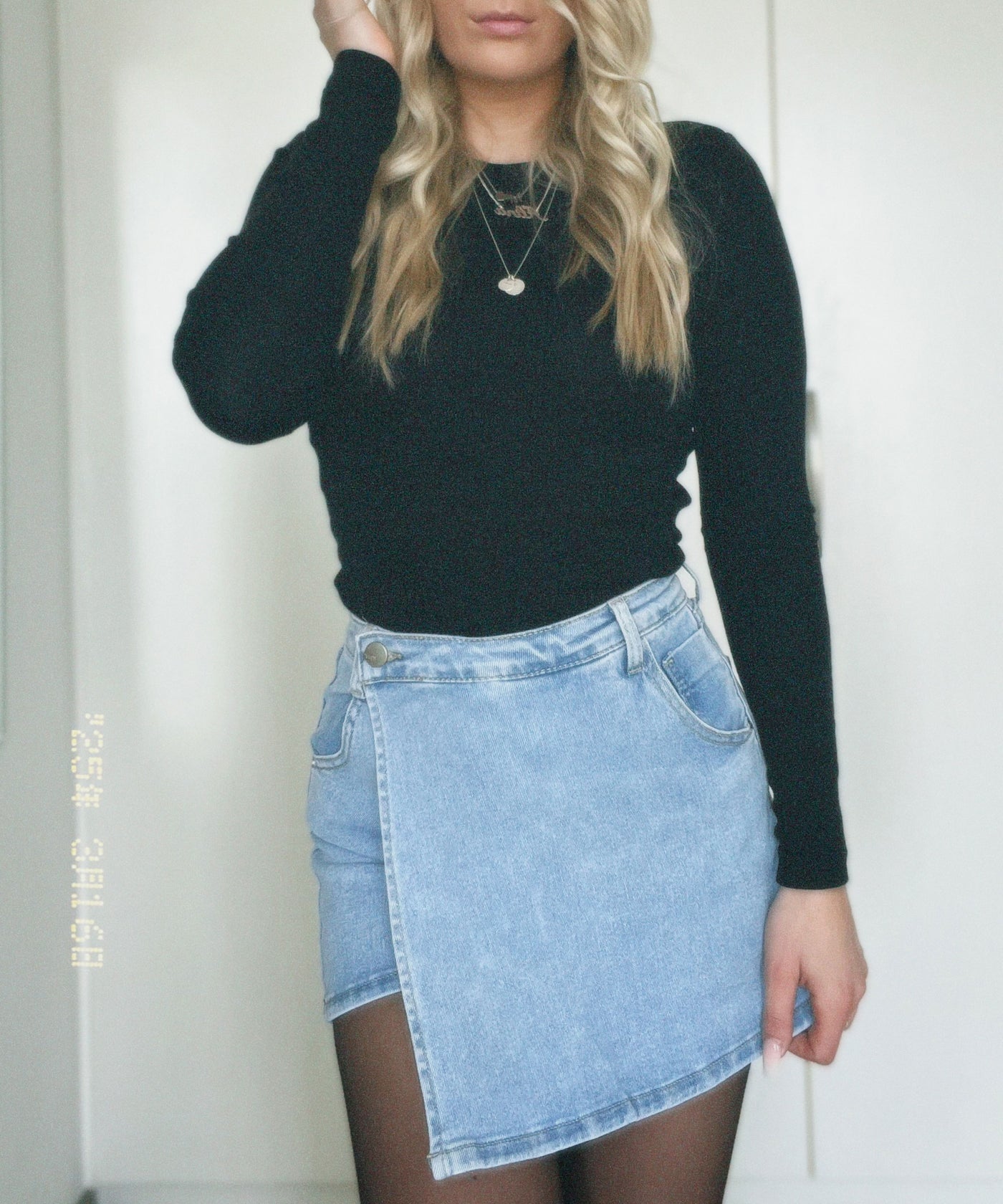 Stretch Jeans Hosenrock Jayda Blau Ladypolitan ♡