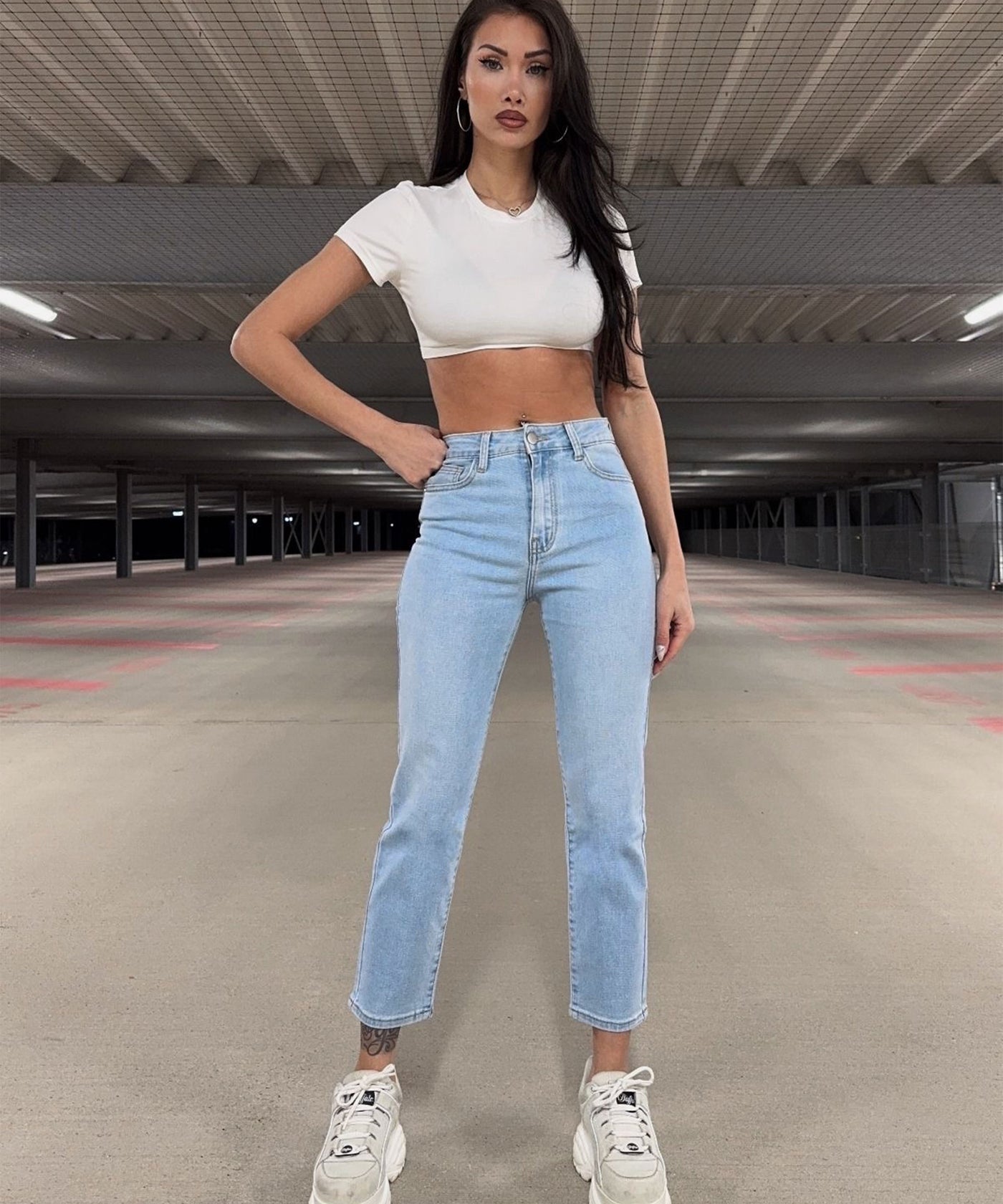 Stretch Mom Jeans Lilli Blau Ladypolitan ♡