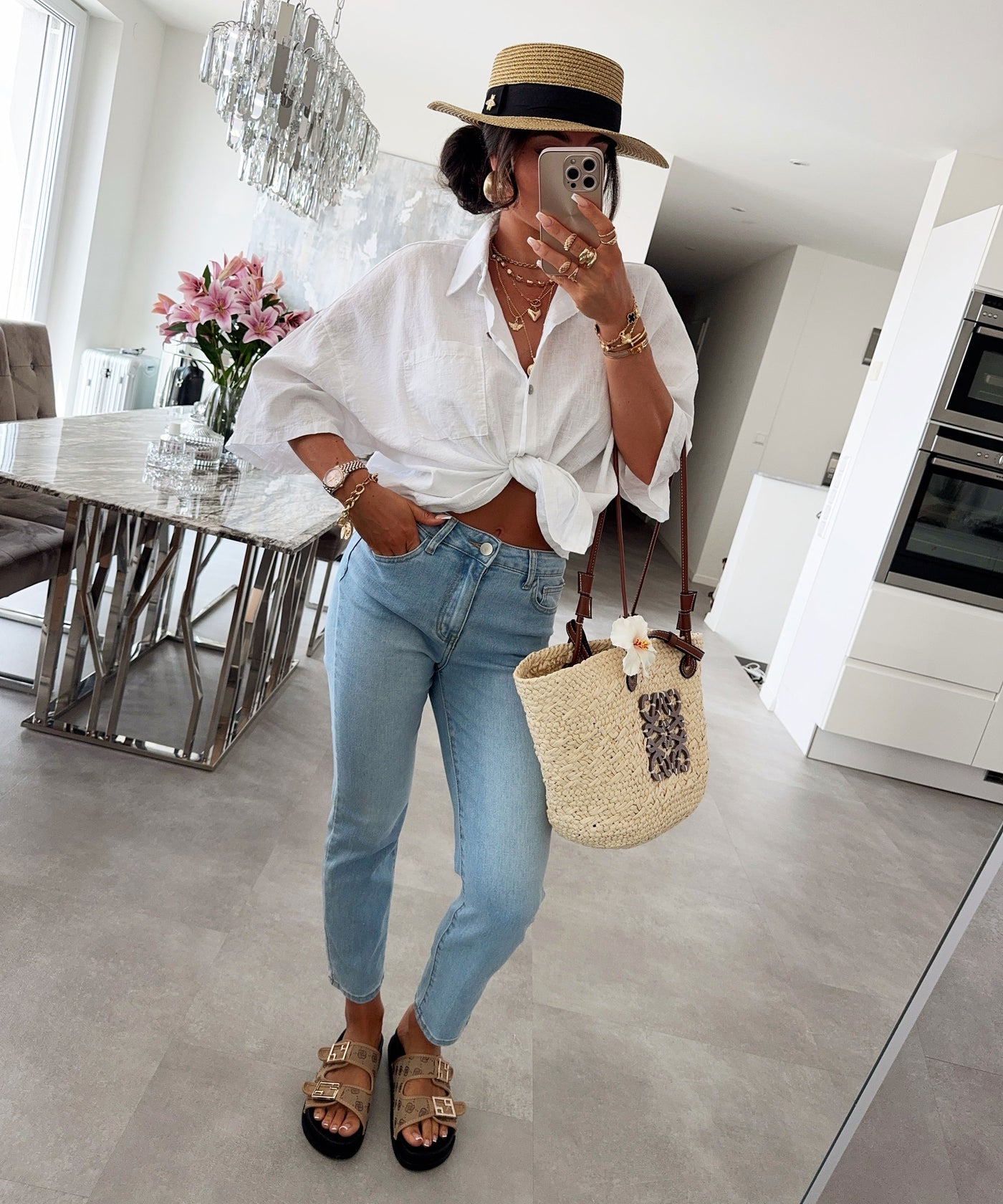Stretch Mom Jeans Lilli Blau Ladypolitan ♡