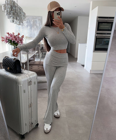 Stretch Ripp Hose Kasia Grau  Ladypolitan ♡   