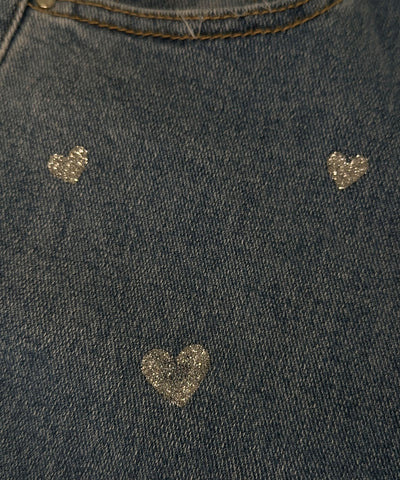 Stretch Wide Leg Jeans Heart  Ladypolitan ♡   