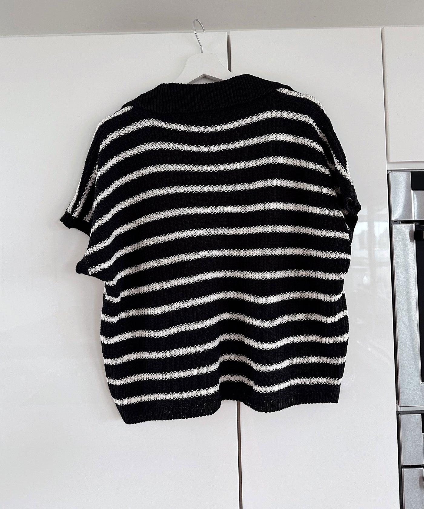 Strick T-Shirt Ilenia Schwarz  Ladypolitan ♡   