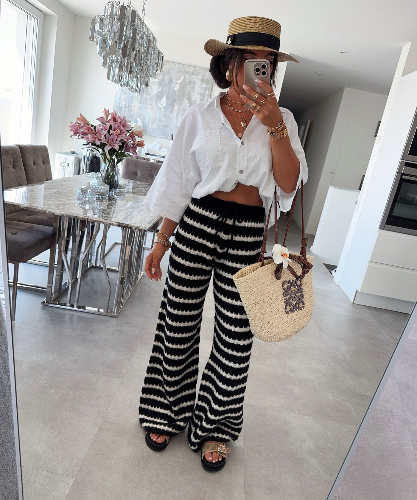 Leinenhemd Alessa Weiß Ladypolitan ♡