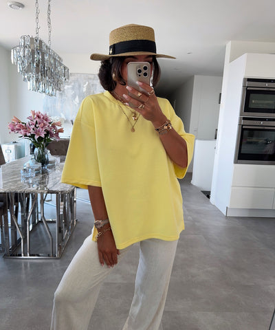 Oversize T-Shirt Negin Gelb Ladypolitan ♡