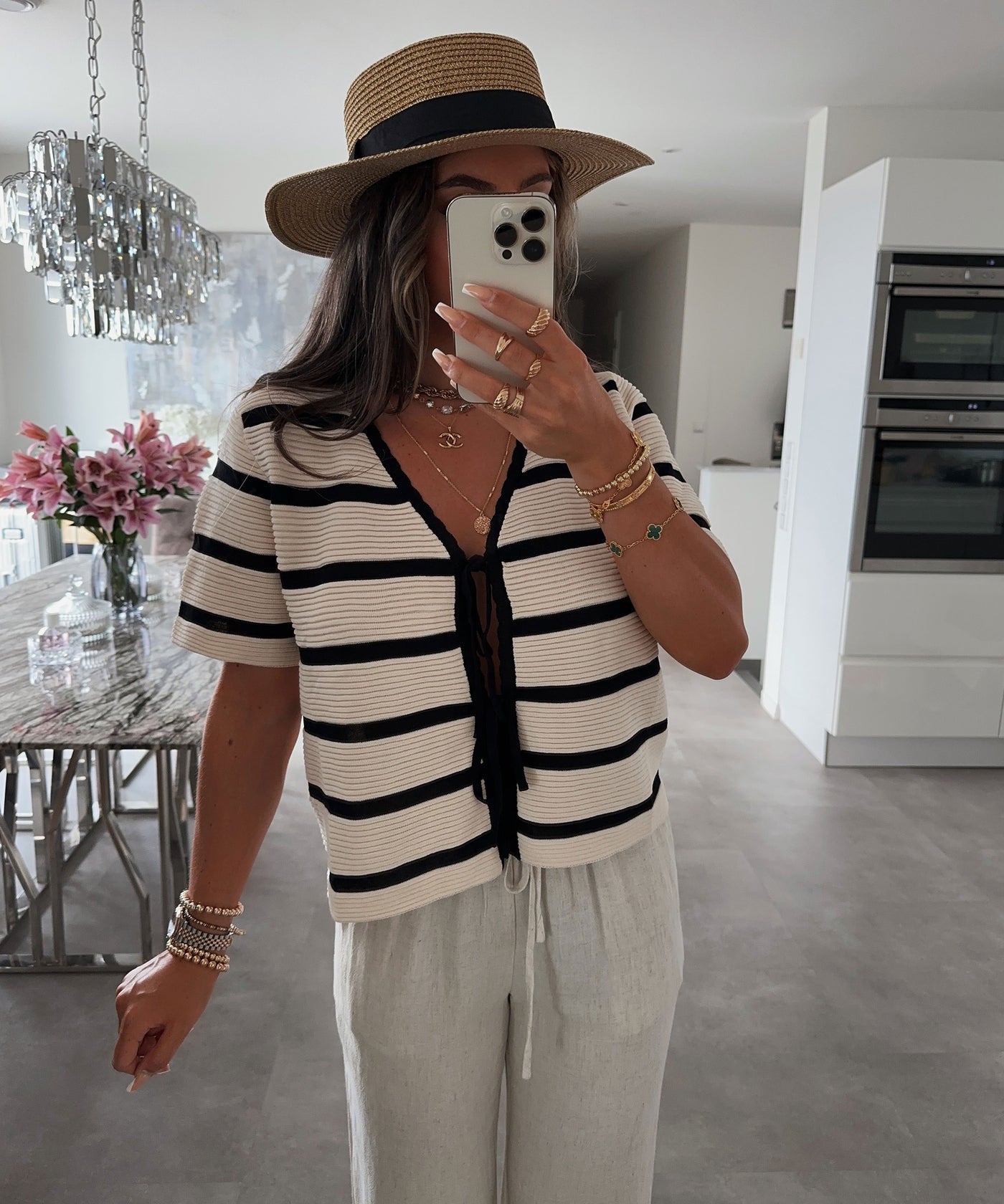 T-Shirt Wendy Schleifen Beige  Ladypolitan ♡   