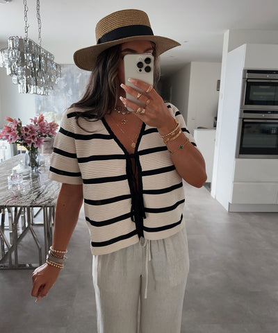T-Shirt Wendy Schleifen Beige  Ladypolitan ♡   