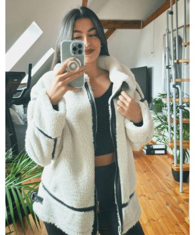 Teddyfelljacke Snow Cremeweiß  Ladypolitan ♡   