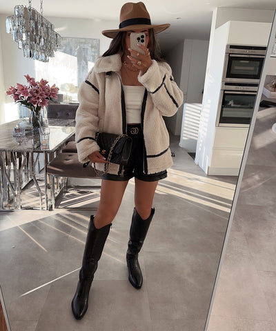 Teddyfelljacke Snow Cremeweiß  Ladypolitan ♡   