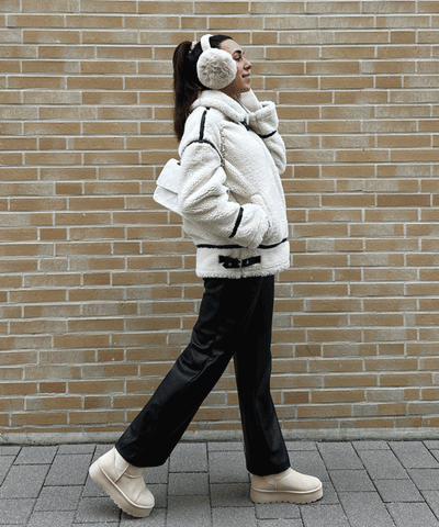 Teddyfelljacke Snow Cremeweiß  Ladypolitan ♡   