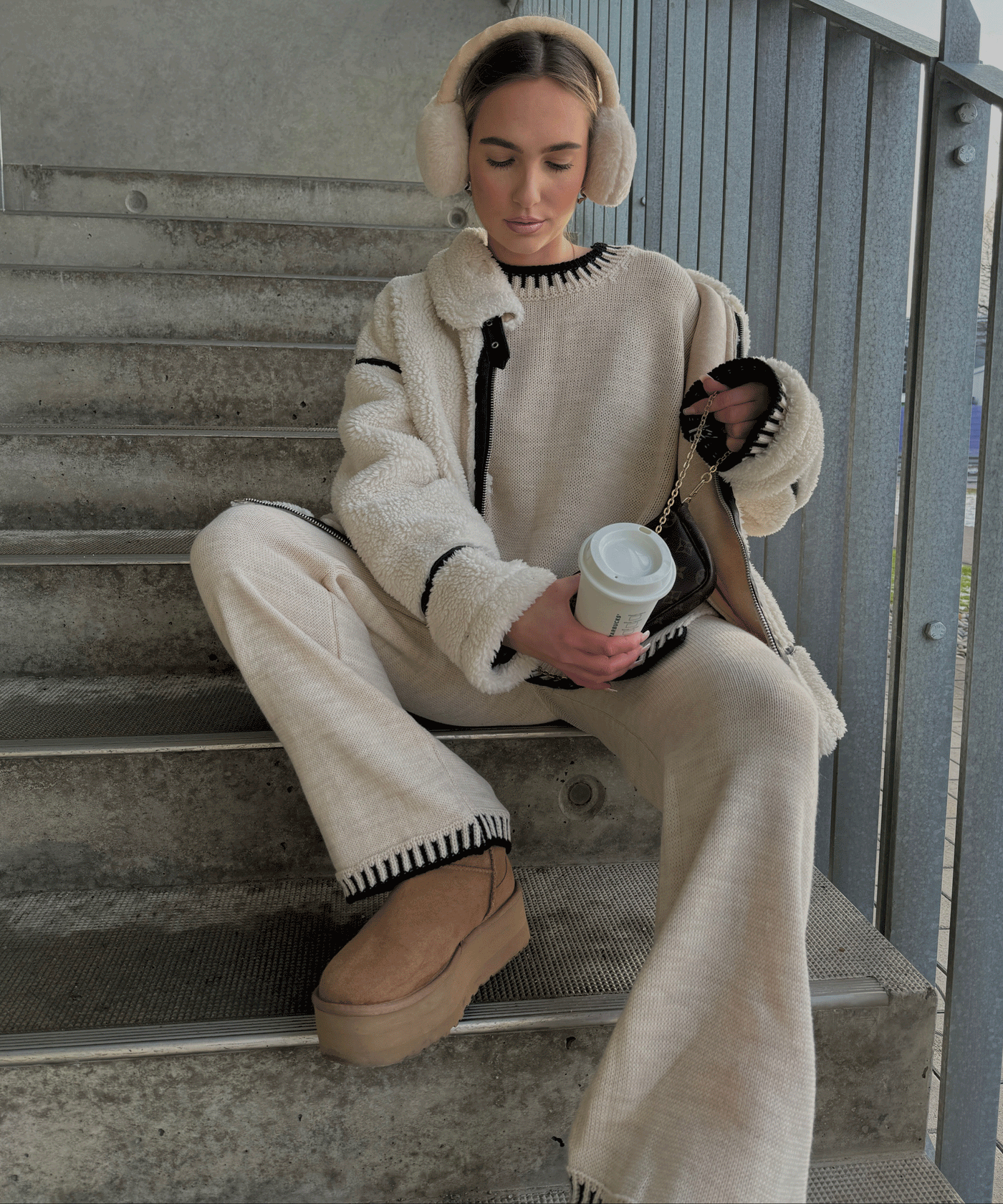 Teddyfelljacke Snow Cremeweiß  Ladypolitan ♡   