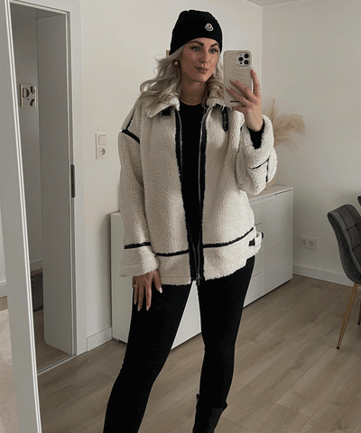 Teddyfelljacke Snow Cremeweiß  Ladypolitan ♡   