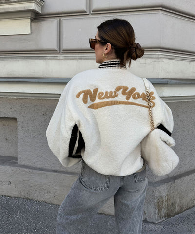 Teddyjacke New York Beige  Ladypolitan ♡   