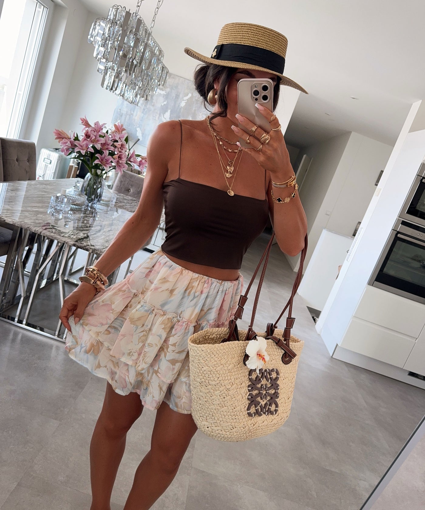 Top Valentina Dunkelbraun Ladypolitan - Fashion Onlineshop für Damen