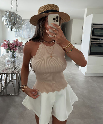 Top Zacken Beige  Ladypolitan ♡   