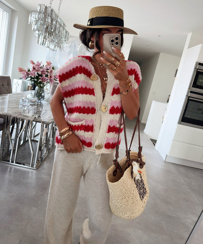 Weste Casu Rot Ladypolitan ♡