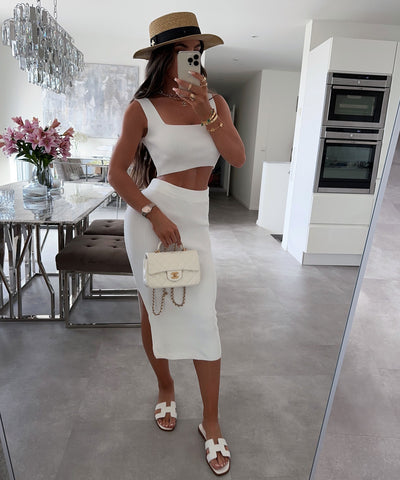 Zweiteiler Ashy Weiß  Ladypolitan ♡   