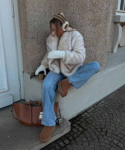 Felljacke Anastasia Weiß Ladypolitan ♡