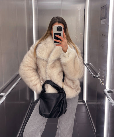 Felljacke Anastasia Weiß Ladypolitan ♡