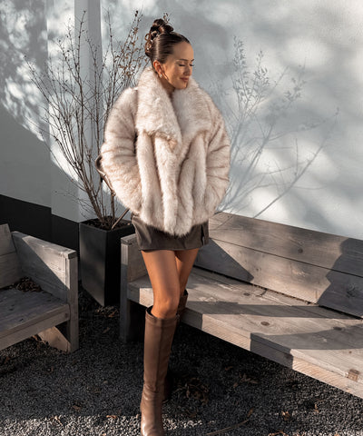 Felljacke Anastasia Weiß Ladypolitan ♡