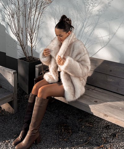 Felljacke Anastasia Weiß Ladypolitan ♡