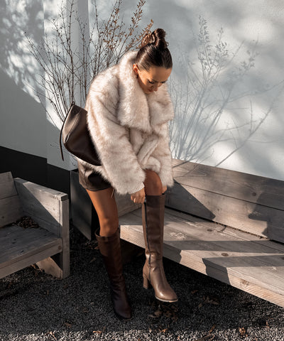 Felljacke Anastasia Weiß Ladypolitan ♡