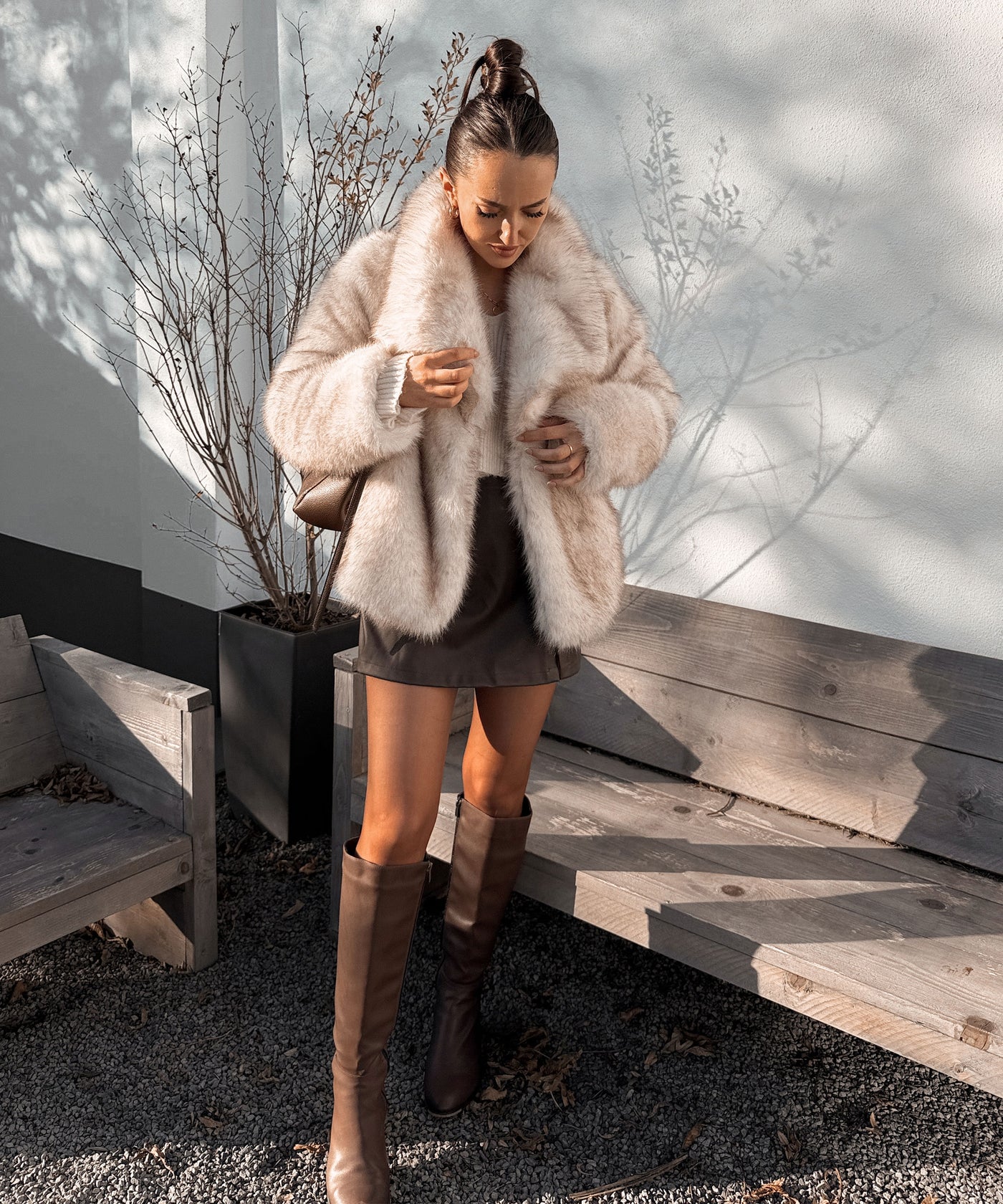 Felljacke Anastasia Weiß Ladypolitan ♡