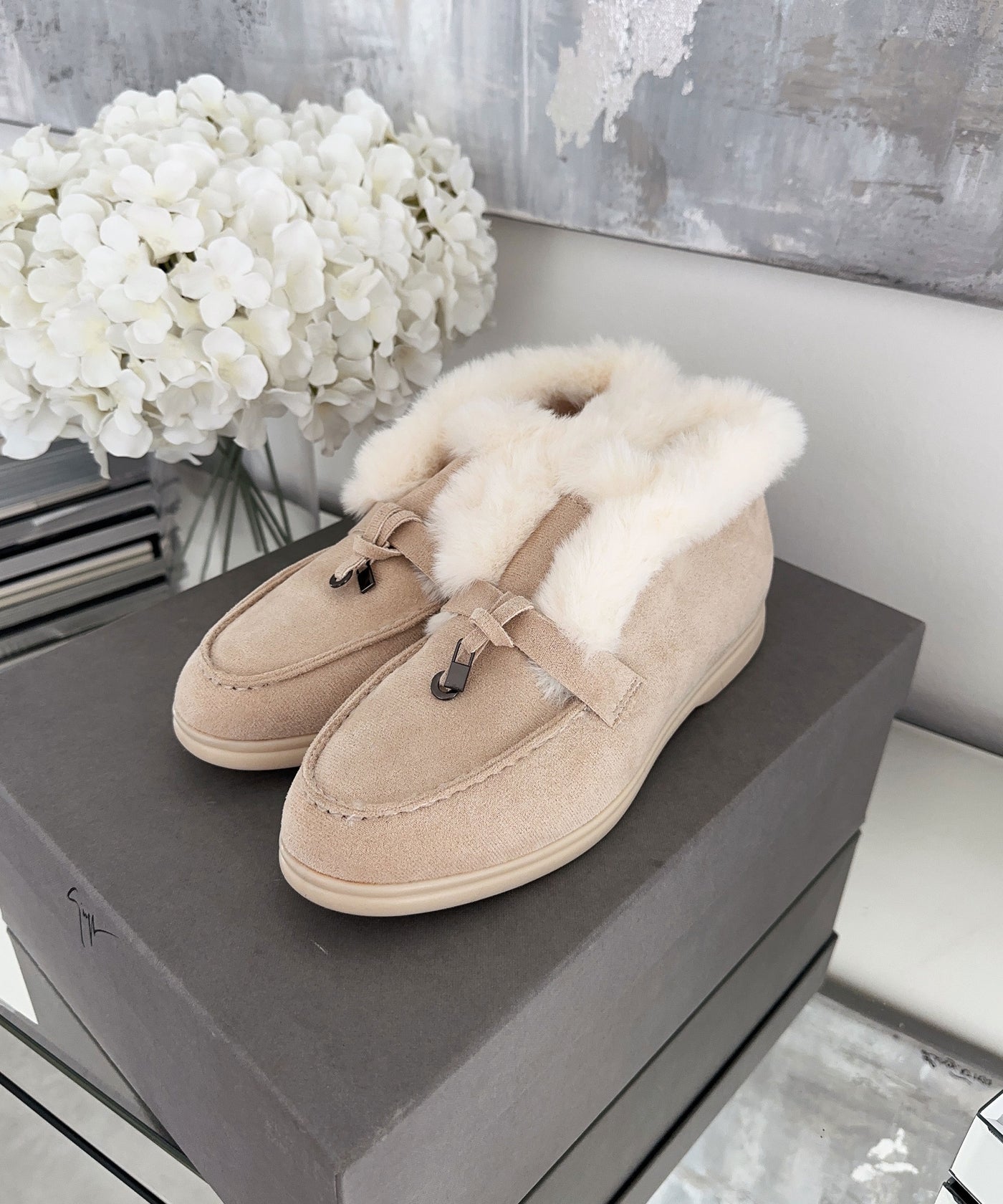 Gefütterte Loafer Lina Beige  Ladypolitan ♡   