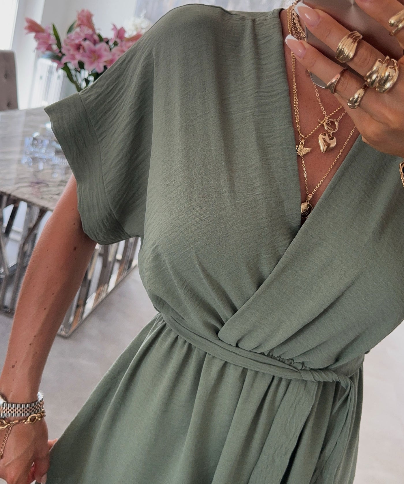 Kleid Enja Khaki Ladypolitan ♡