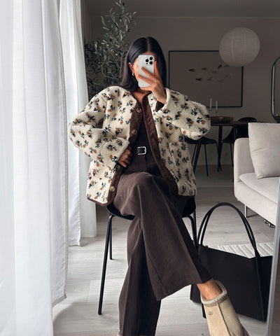 Teddyfell Jacke Bluma Beige