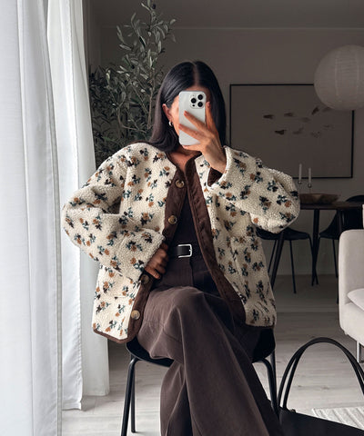 Teddyfell Jacke Bluma Beige