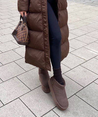 Gefütterte Plateau Boots Nina Dunkelbraun Ladypolitan ♡