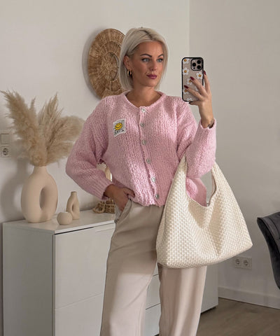 Boucle Cardigan Lalya Rosa Ladypolitan ♡