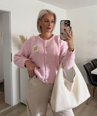 Boucle Cardigan Lalya Rosa Ladypolitan ♡